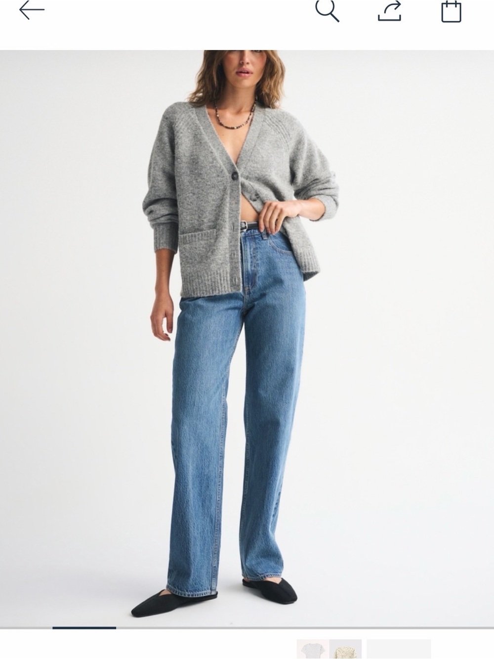 Abercrombie & Fitch High Loose Jean Distressed